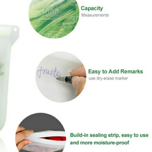 2 Liter Reusable Food Storage Bag - Picture 3 of 4